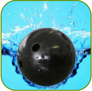 Self-filling coverballs Euro-Matic HDPE, for tanks, transparent/black