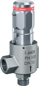Предпазен клапан за водород и технически газове от неръждаема стомана за високо налягане до 1500 бара, tGO -< до 1500 бара