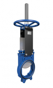 Knife gate valve CMO VALVES AB series with lifting screw - manual operation