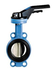 Butterfly valve with handle