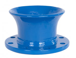 Flanged overflow funnel