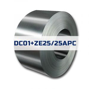 Electrolytic Galvanized (ZE) sheet metal in coils (3 -5 tons) – DC01+ZE25/25APC