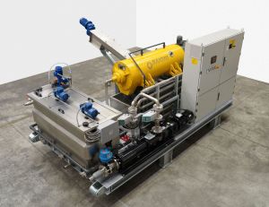Sludge dewatering system BAIPOD 26LV - flow rate 5.4 m^3/h with 2 motors